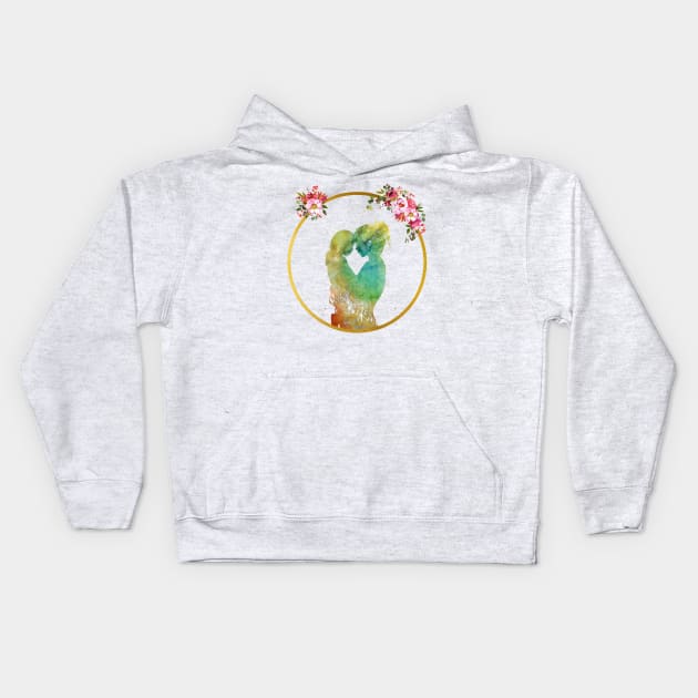 Mother and daughter Kids Hoodie by erzebeth